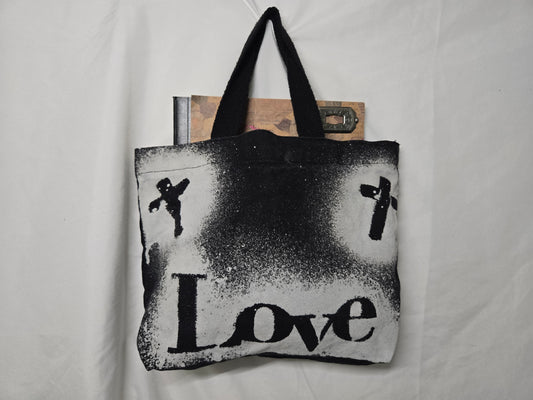 Small Black Crosses & Cotton Tote Bag